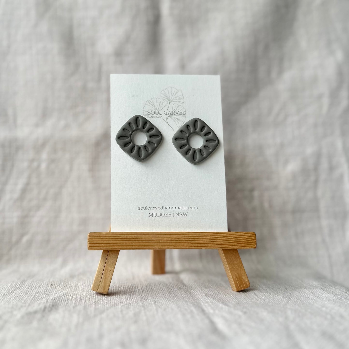 Sage Statement Studs