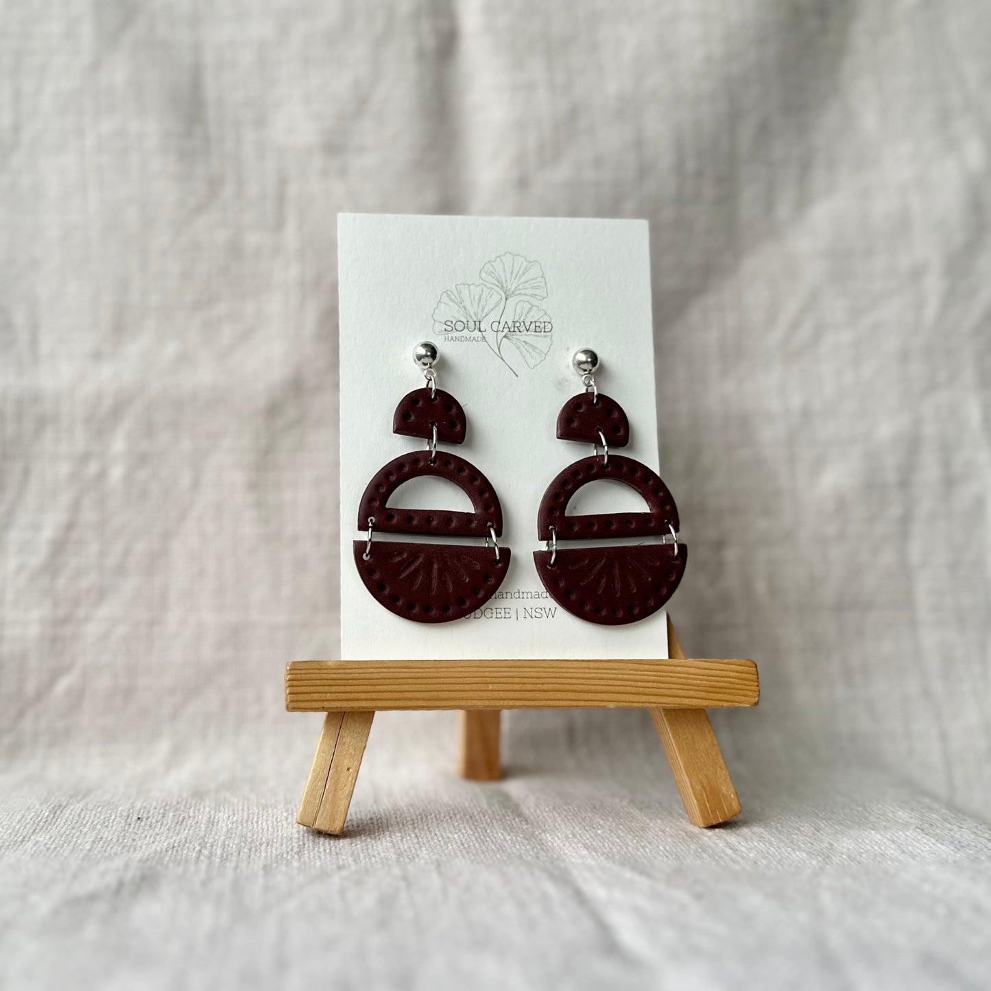 Sage Statement Dangles - Medium
