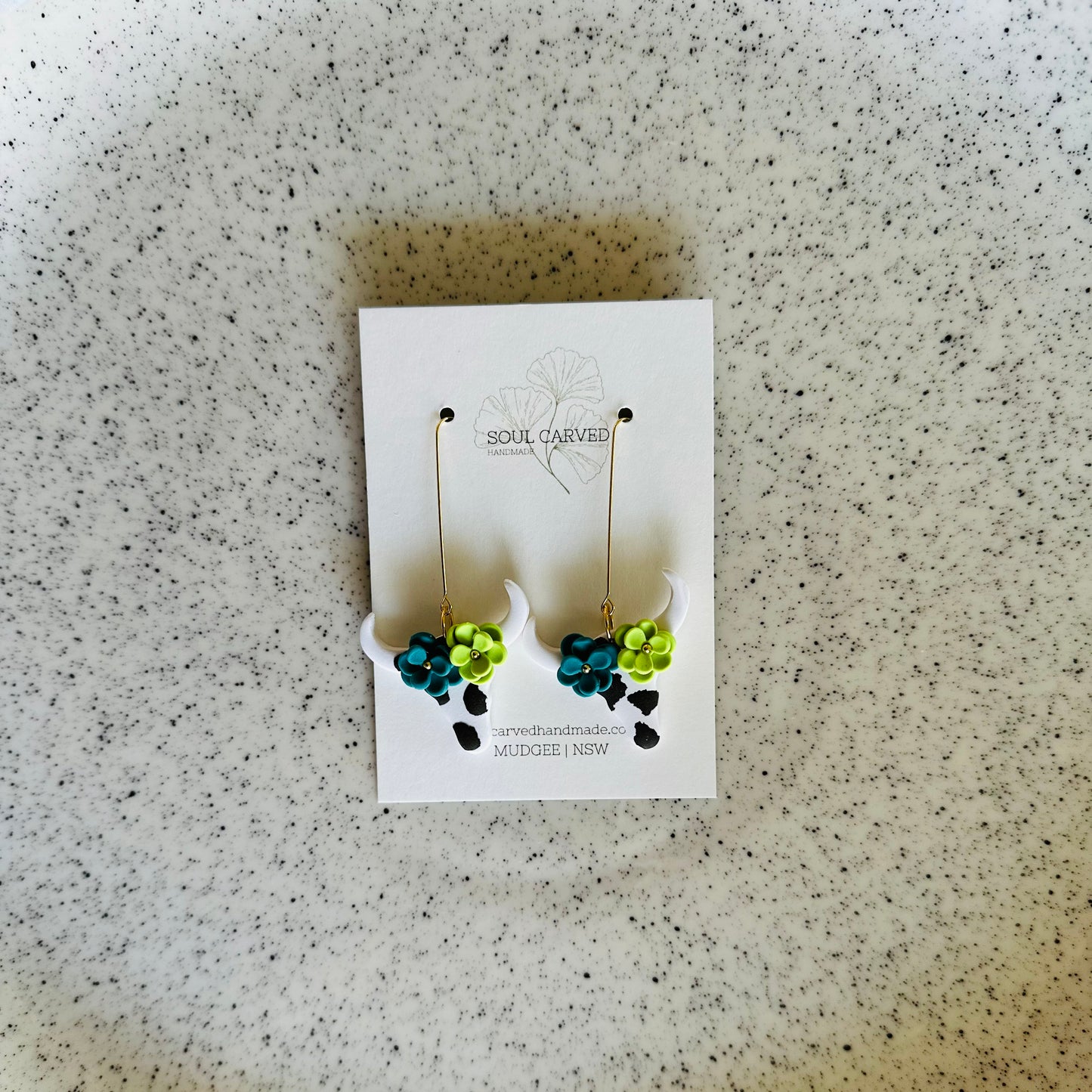 Flower Crown Cows - White