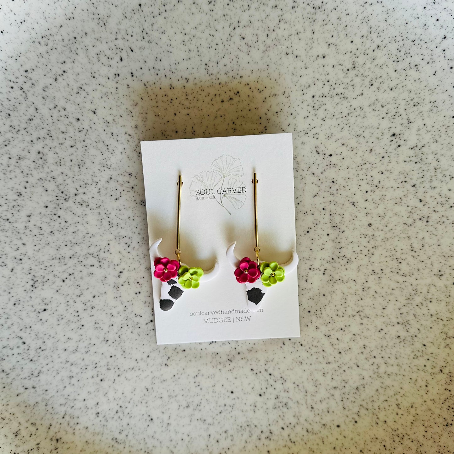 Flower Crown Cows - White