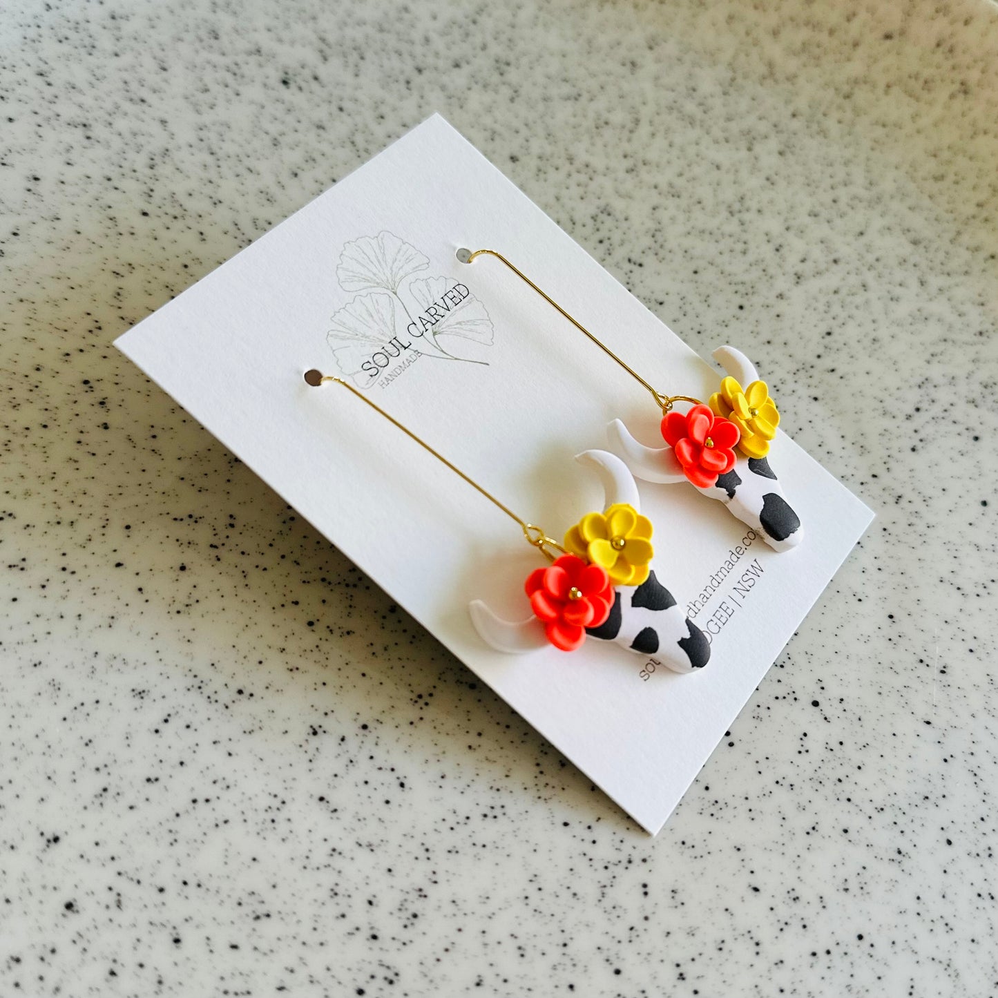 Flower Crown Cows - White