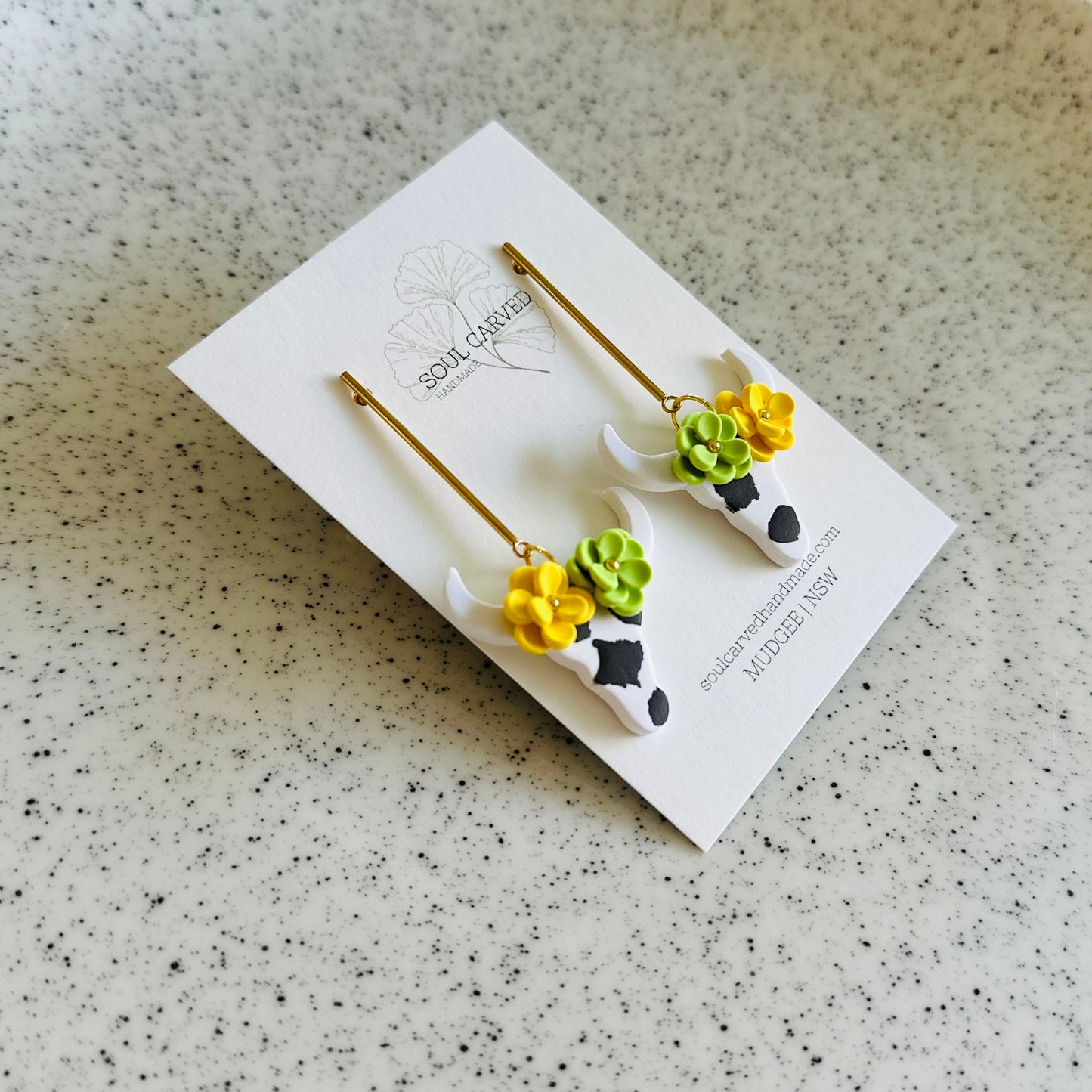 Flower Crown Cows - White