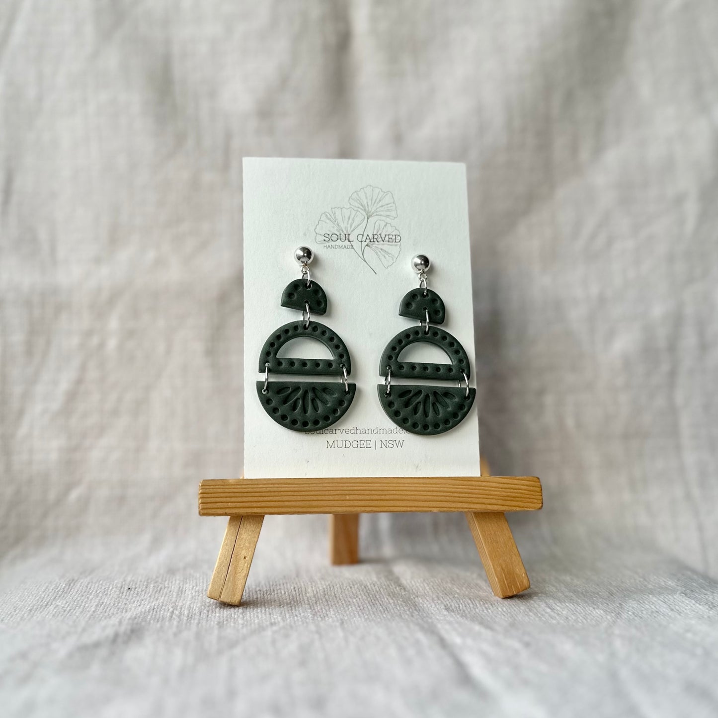 Sage Statement Dangles - Small