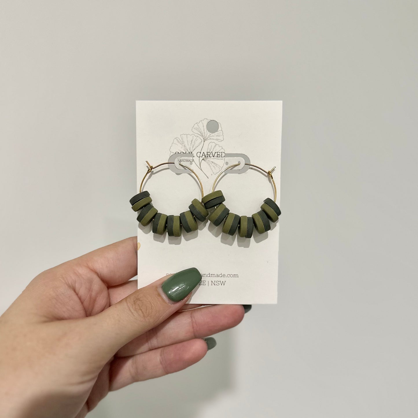 Beaded Hoops