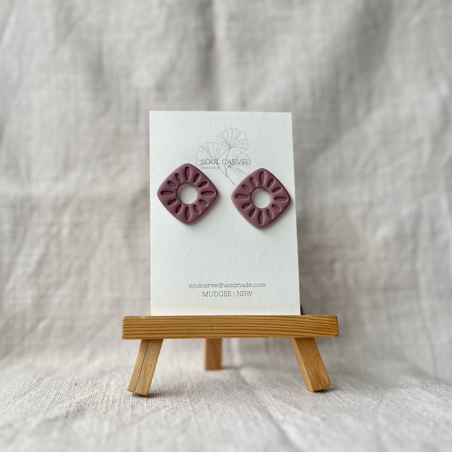 Sage Statement Studs