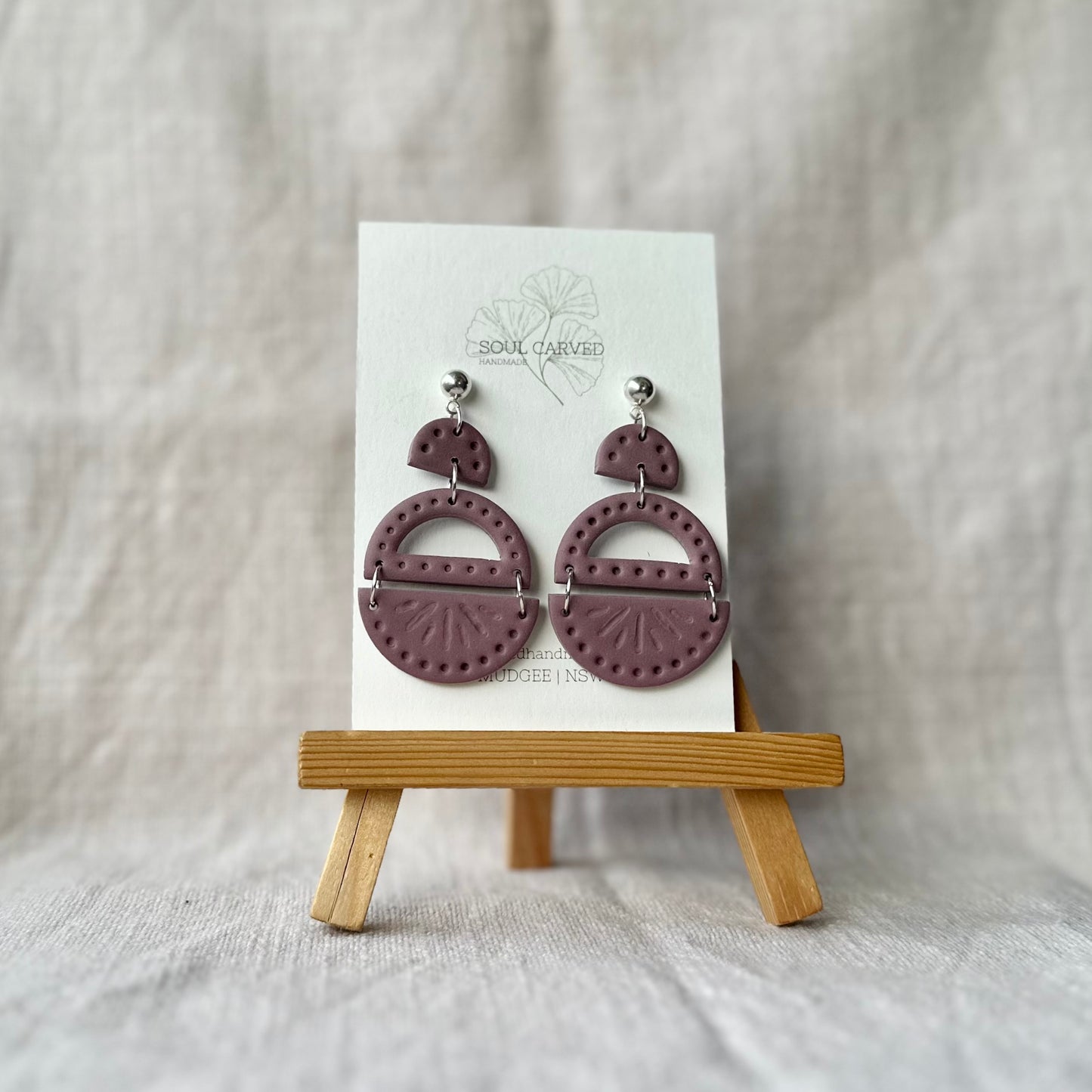 Sage Statement Dangles - Medium