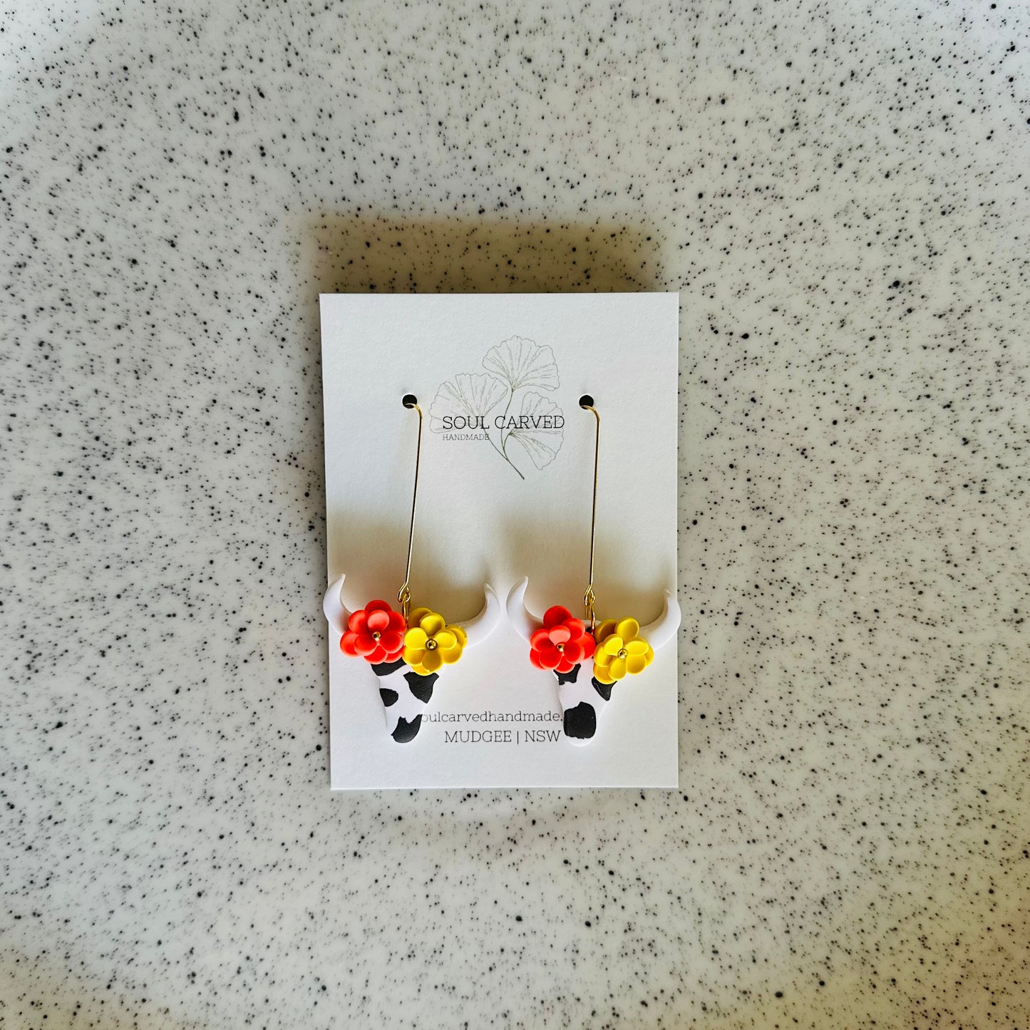 Flower Crown Cows - White