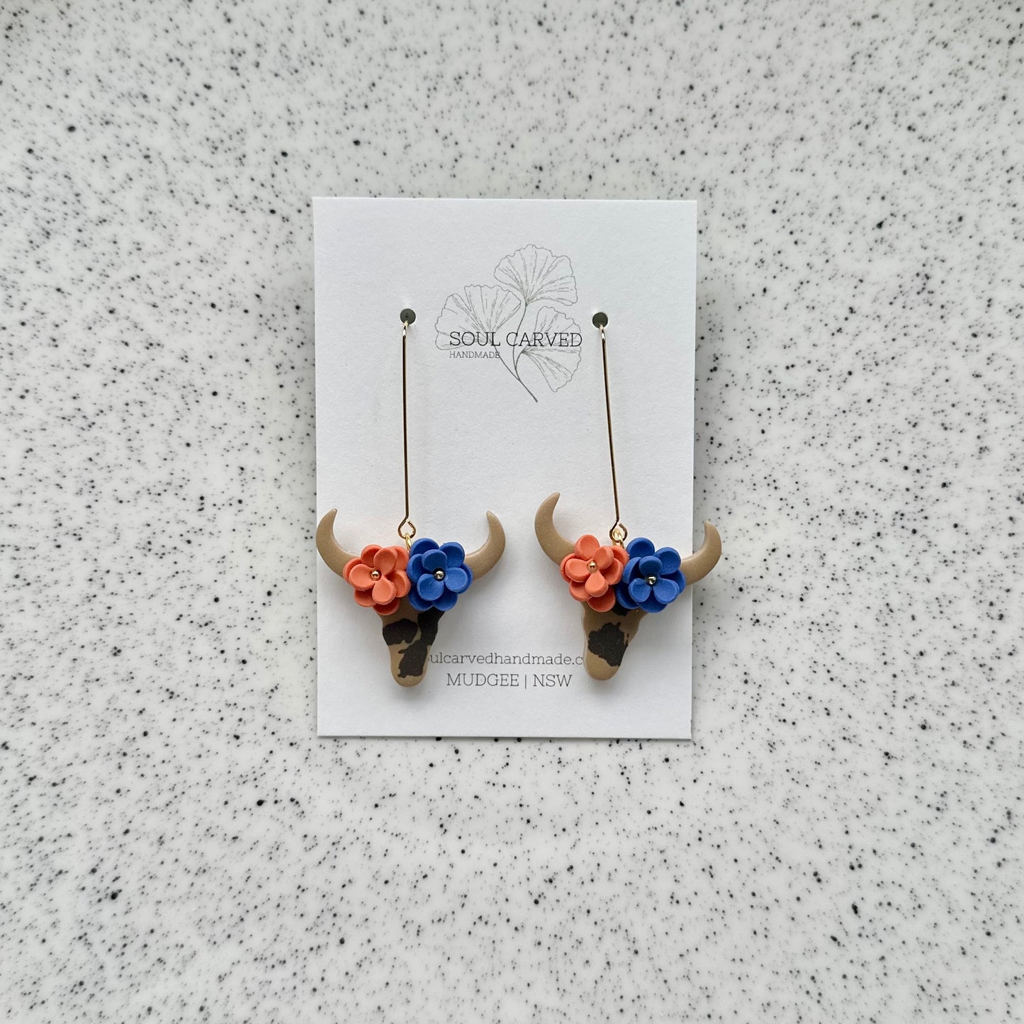 Flower Crown Cows - Tan