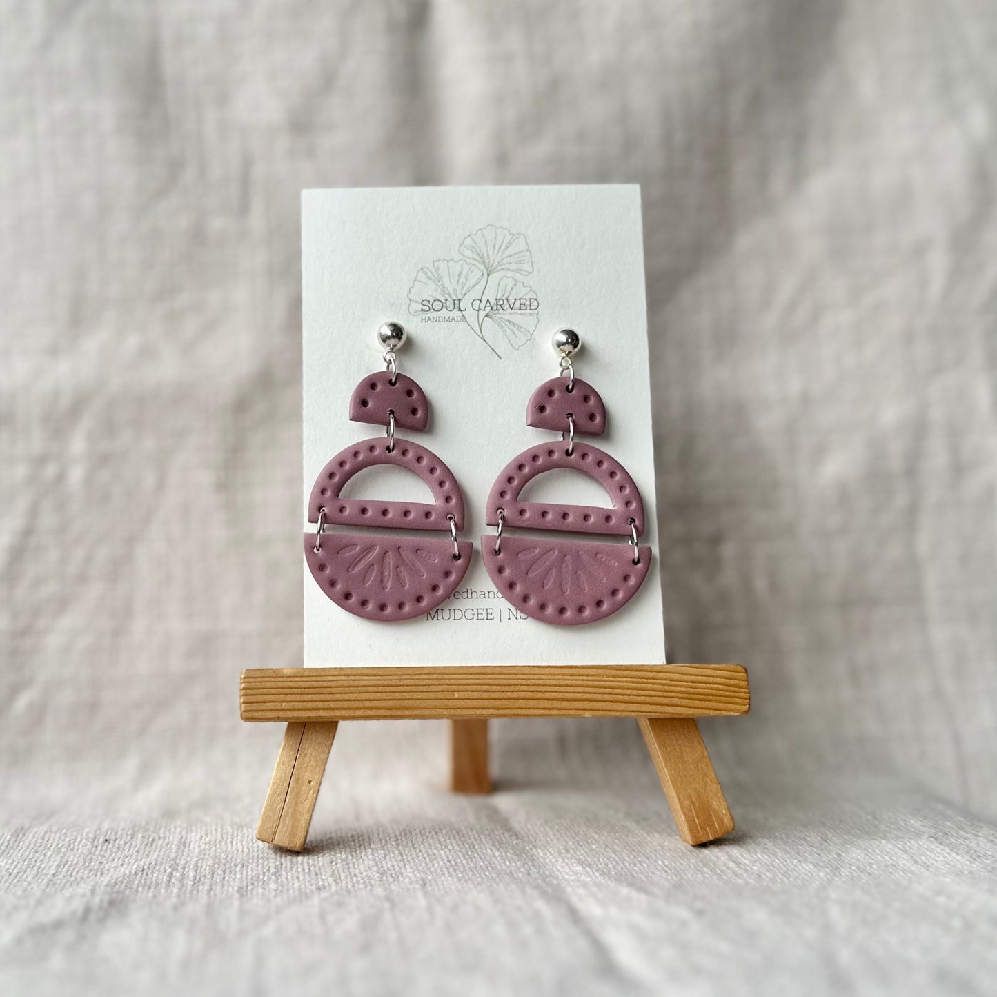 Sage Statement Dangles - Medium