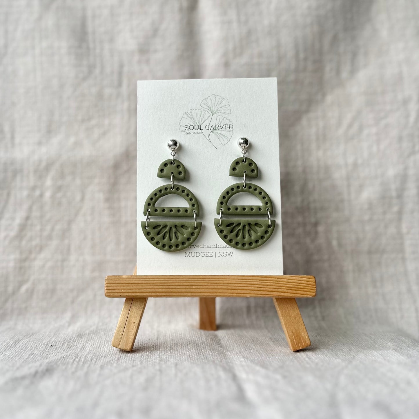Sage Statement Dangles - Small