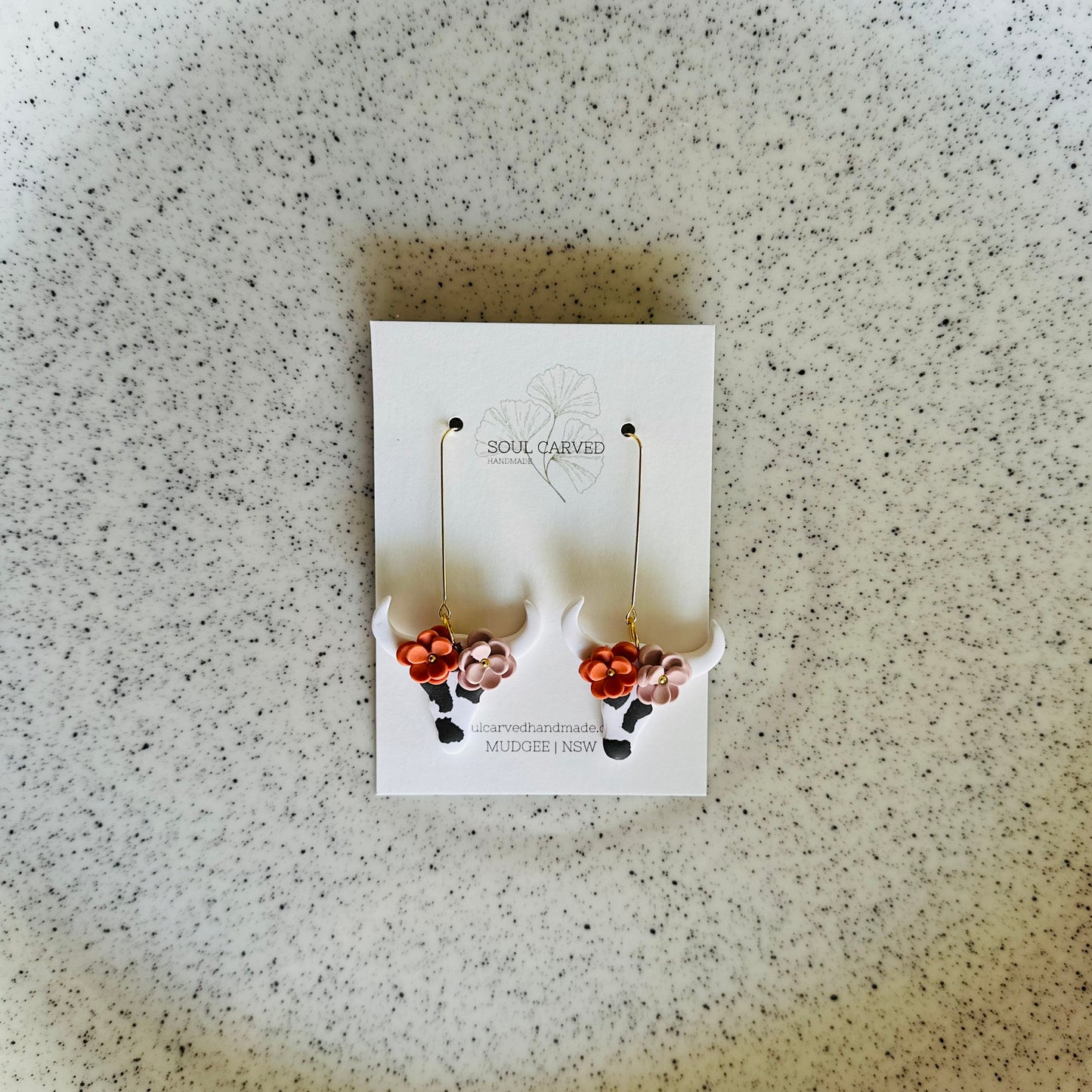 Flower Crown Cows - White