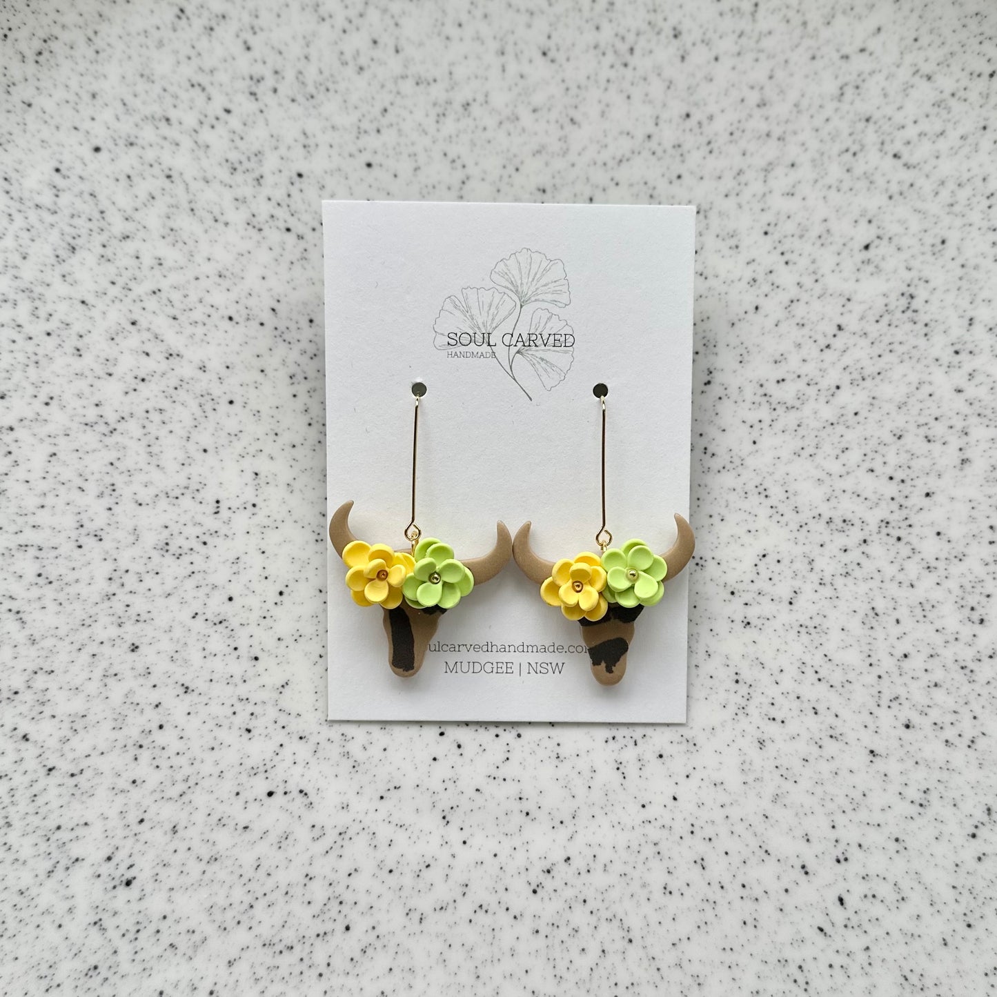 Flower Crown Cows - Tan