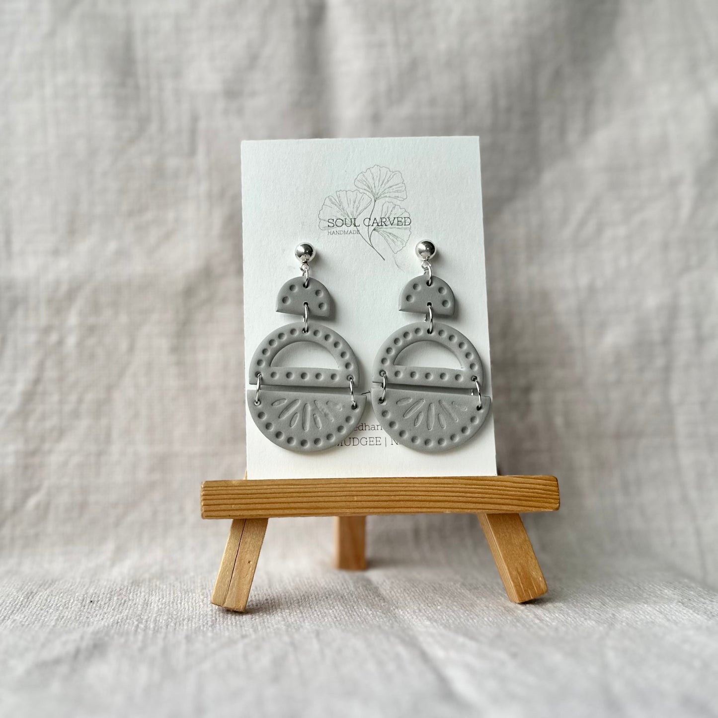 Sage Statement Dangles - Medium