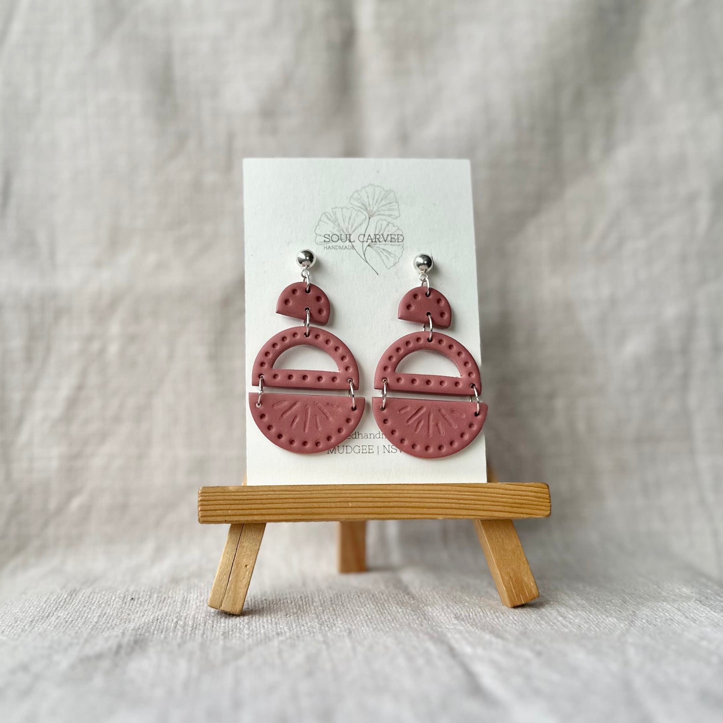 Sage Statement Dangles - Medium