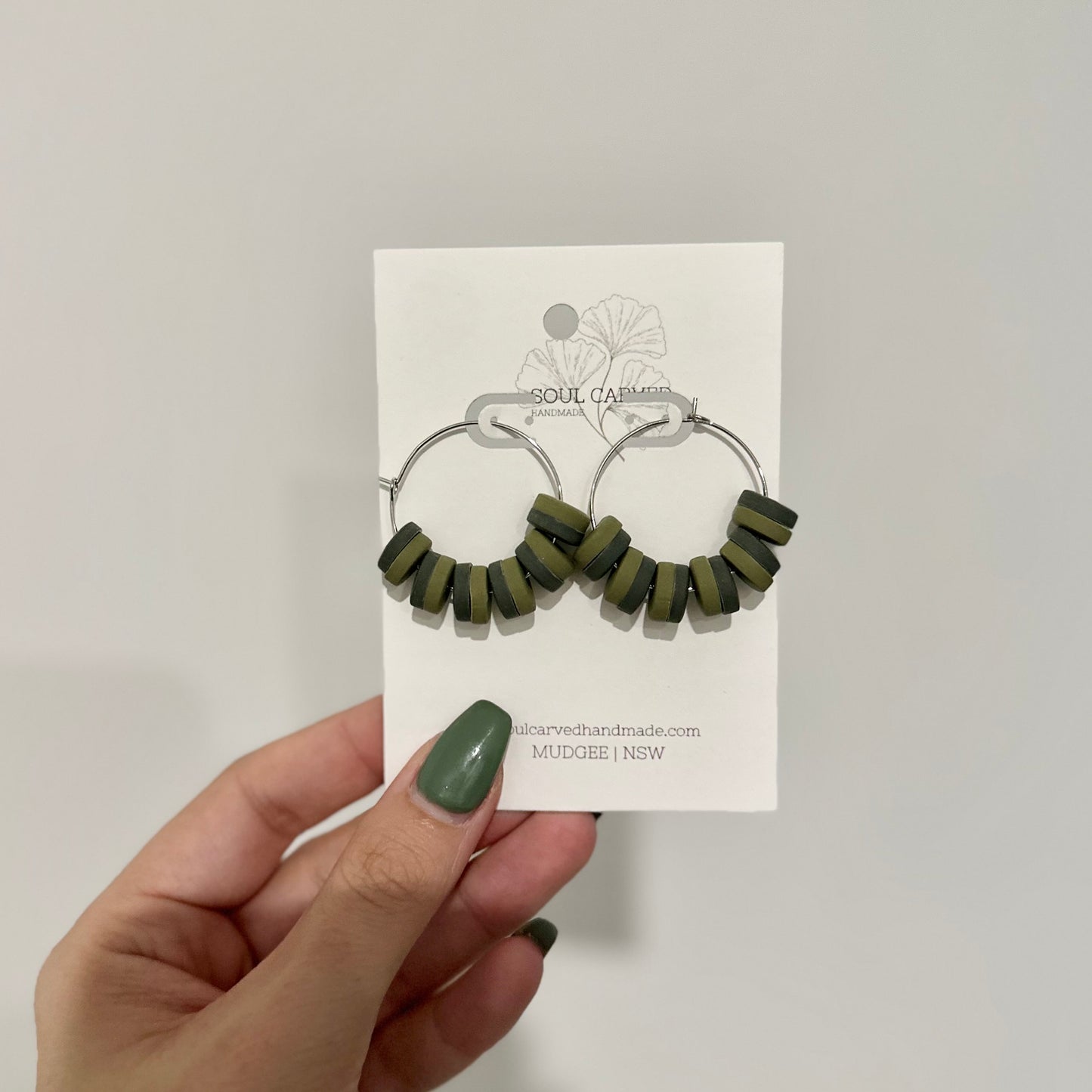 Beaded Hoops