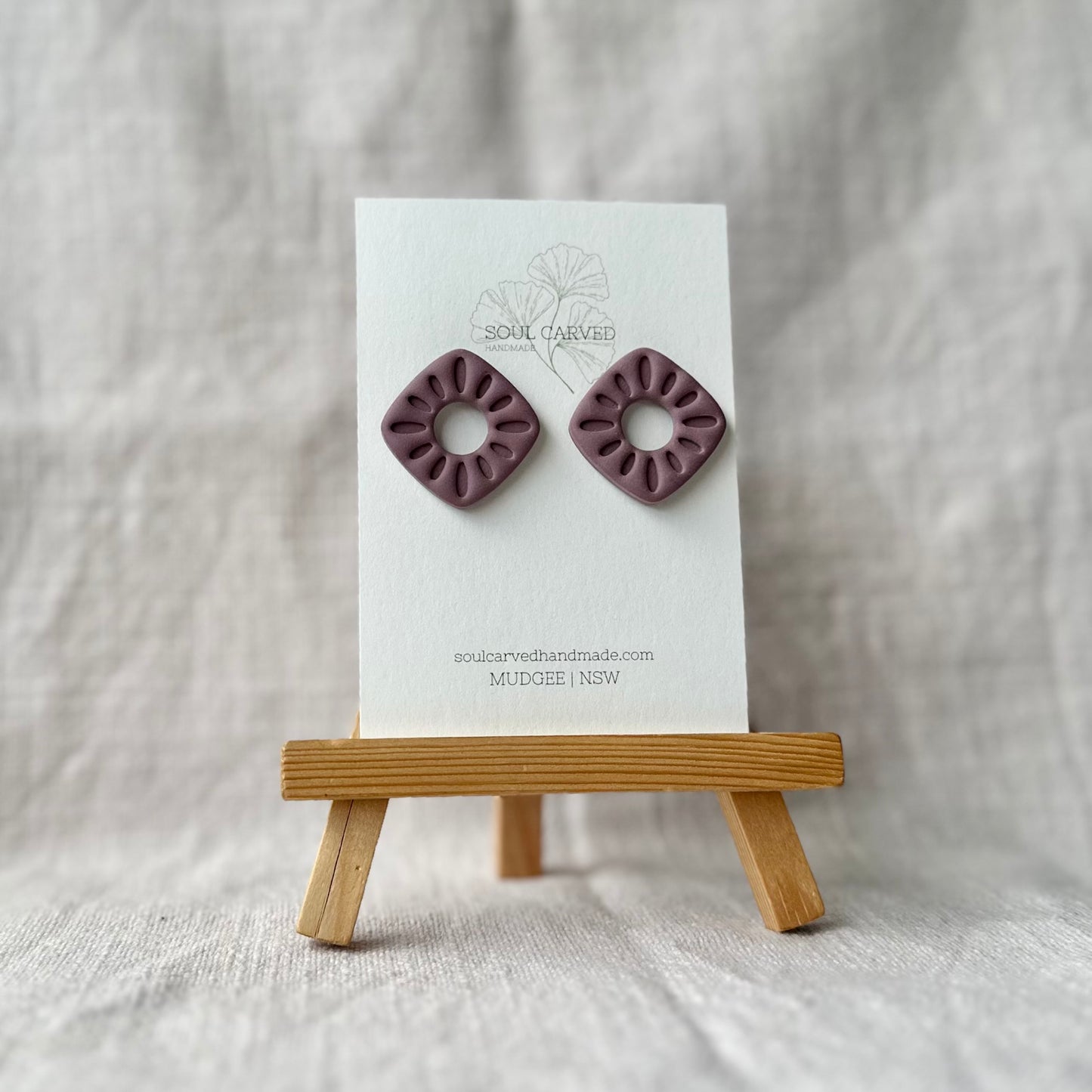 Sage Statement Studs