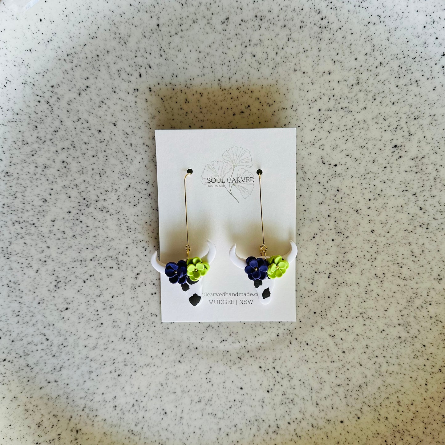 Flower Crown Cows - White