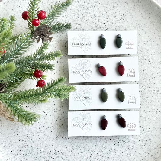 Festive Lights Studs - Silver