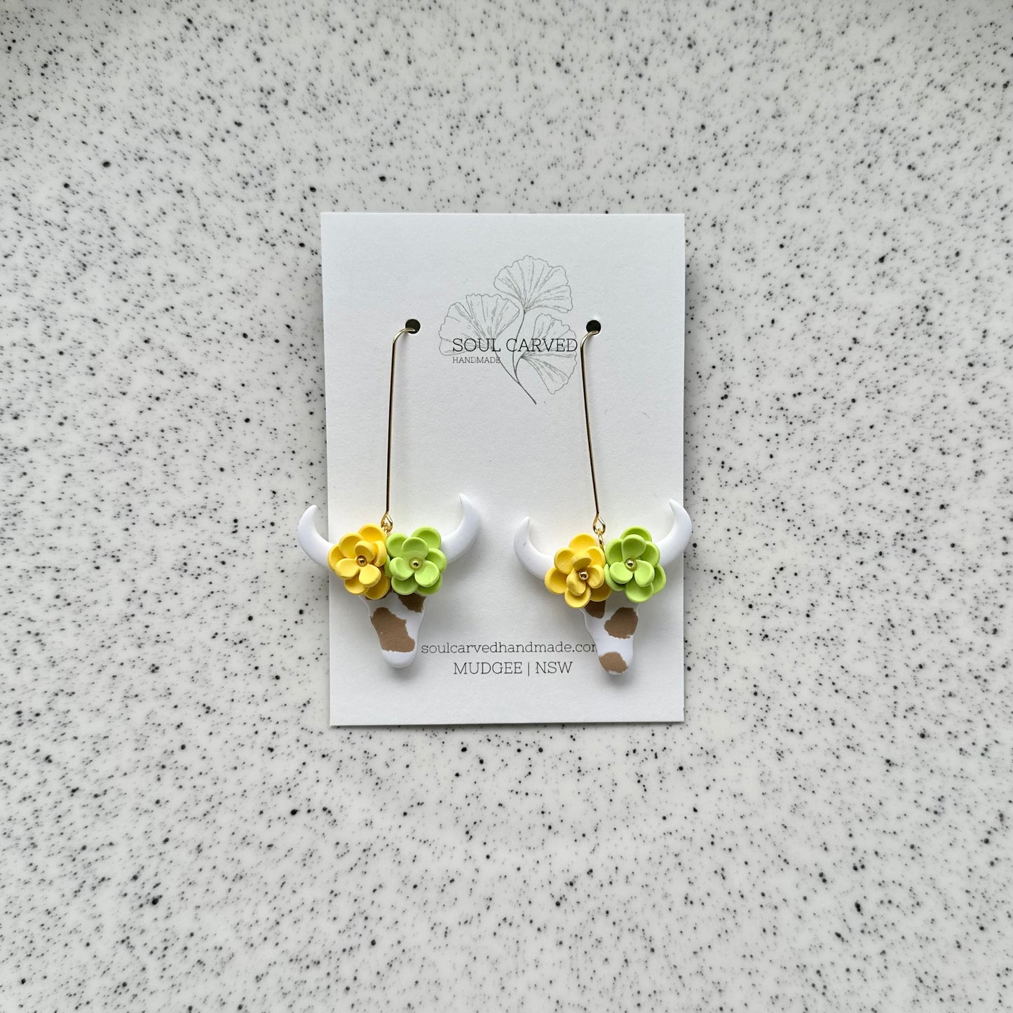Flower Crown Cows - White