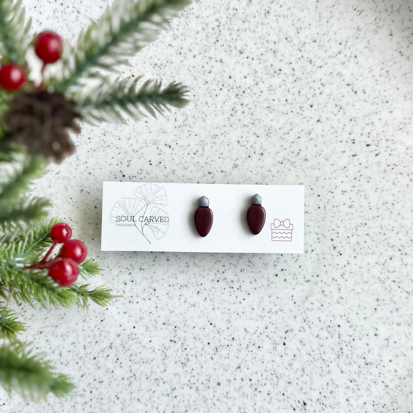 Festive Lights Studs - Silver