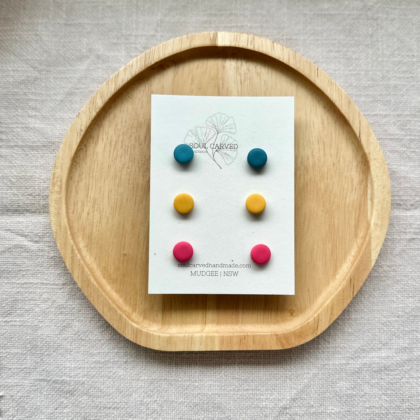 Bright Simple Staple Studs