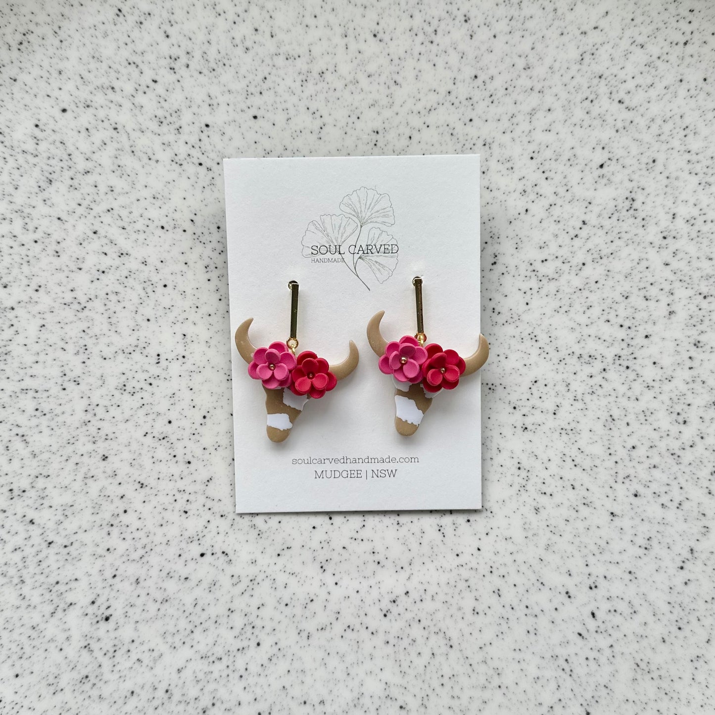 Flower Crown Cows - Tan