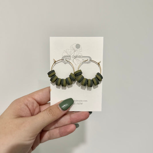 Beaded Hoops