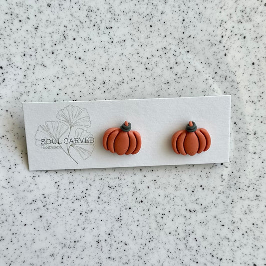 Cute Pumpkin Studs