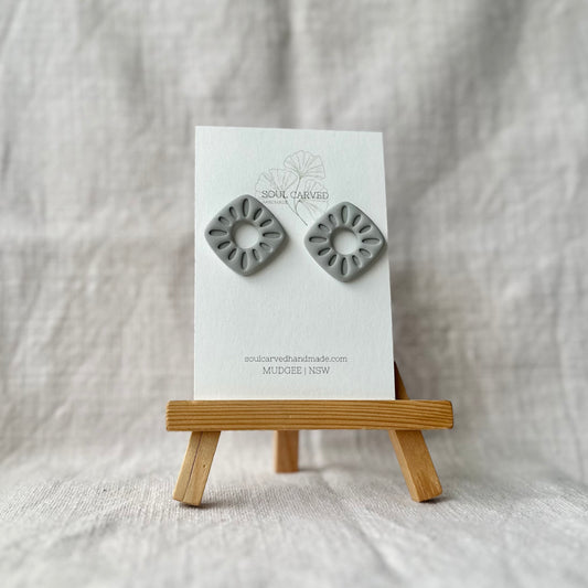 Sage Statement Studs
