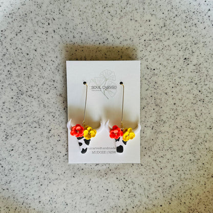 Flower Crown Cows - White
