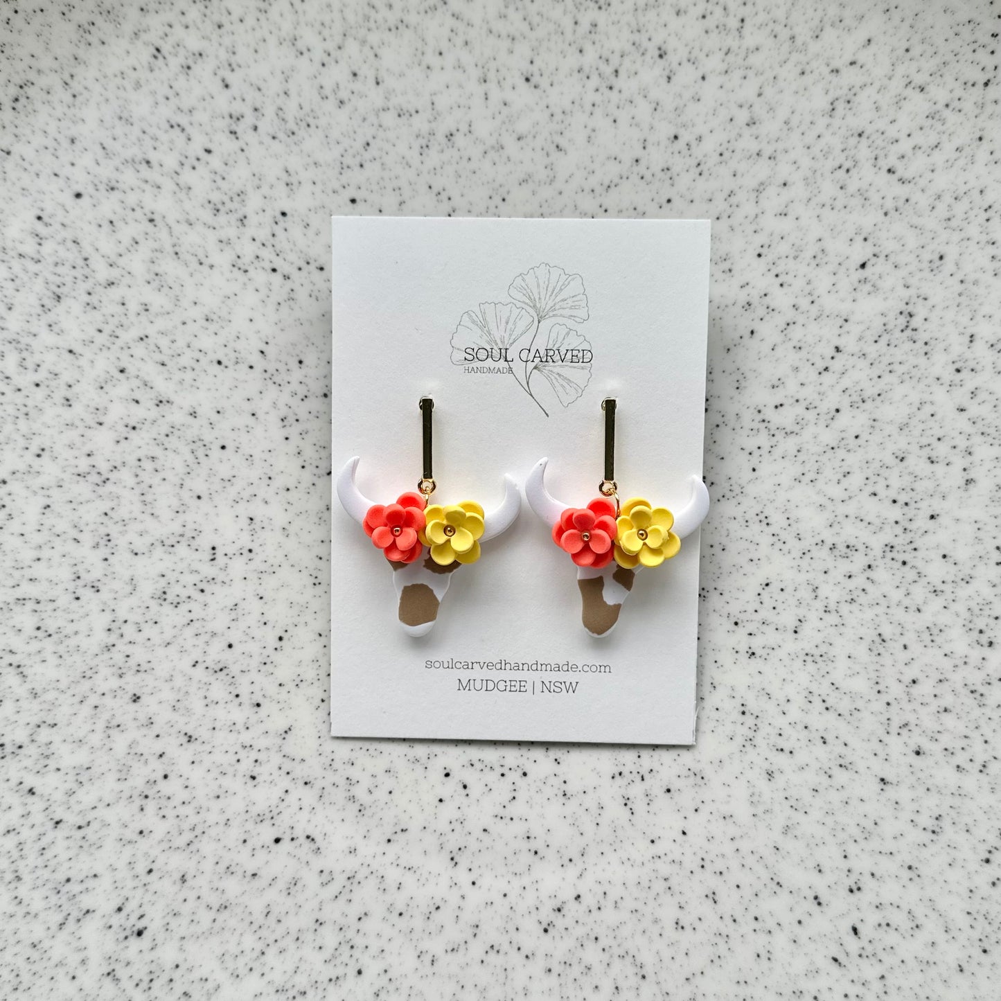 Flower Crown Cows - White