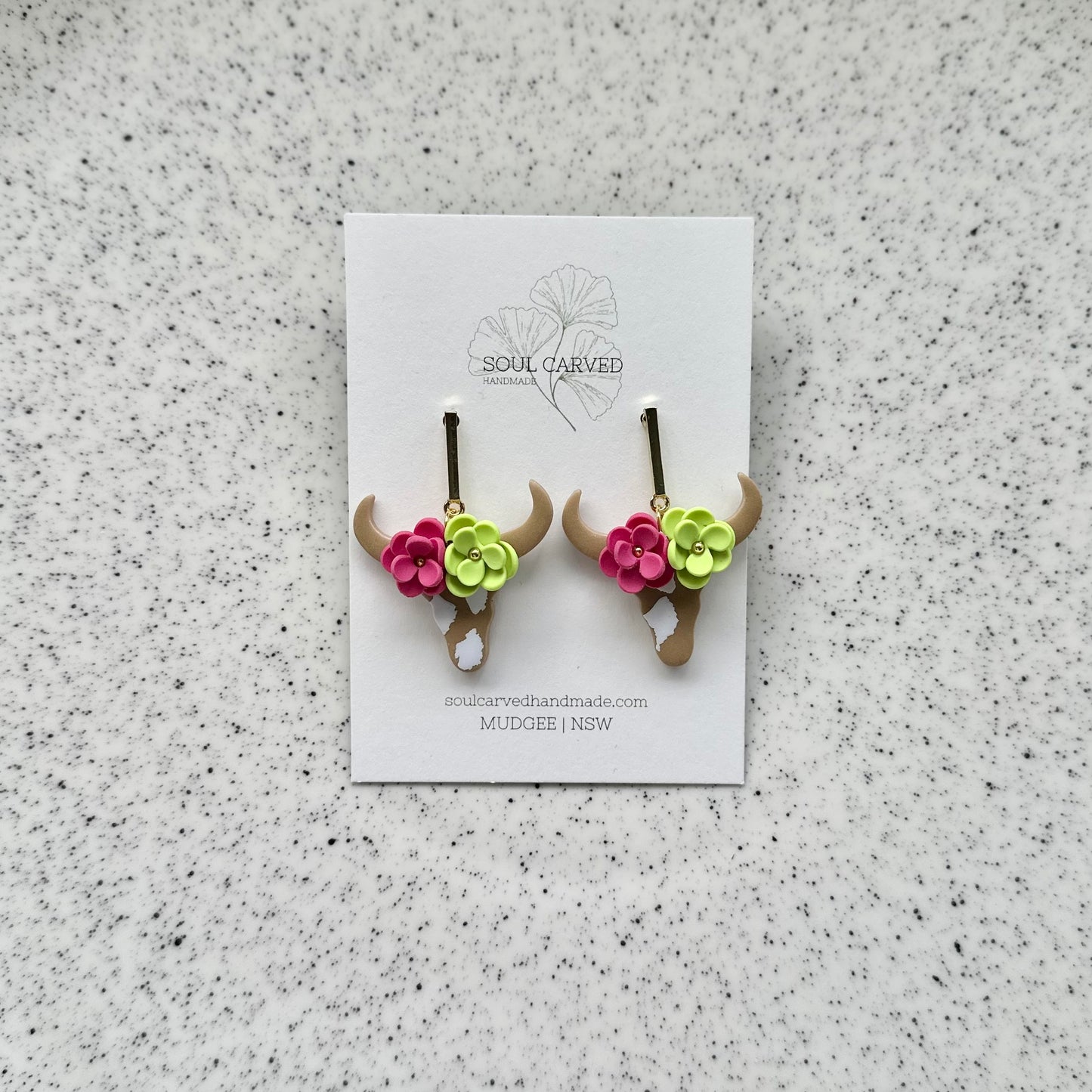 Flower Crown Cows - Tan