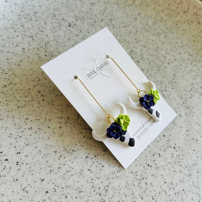 Flower Crown Cows - White