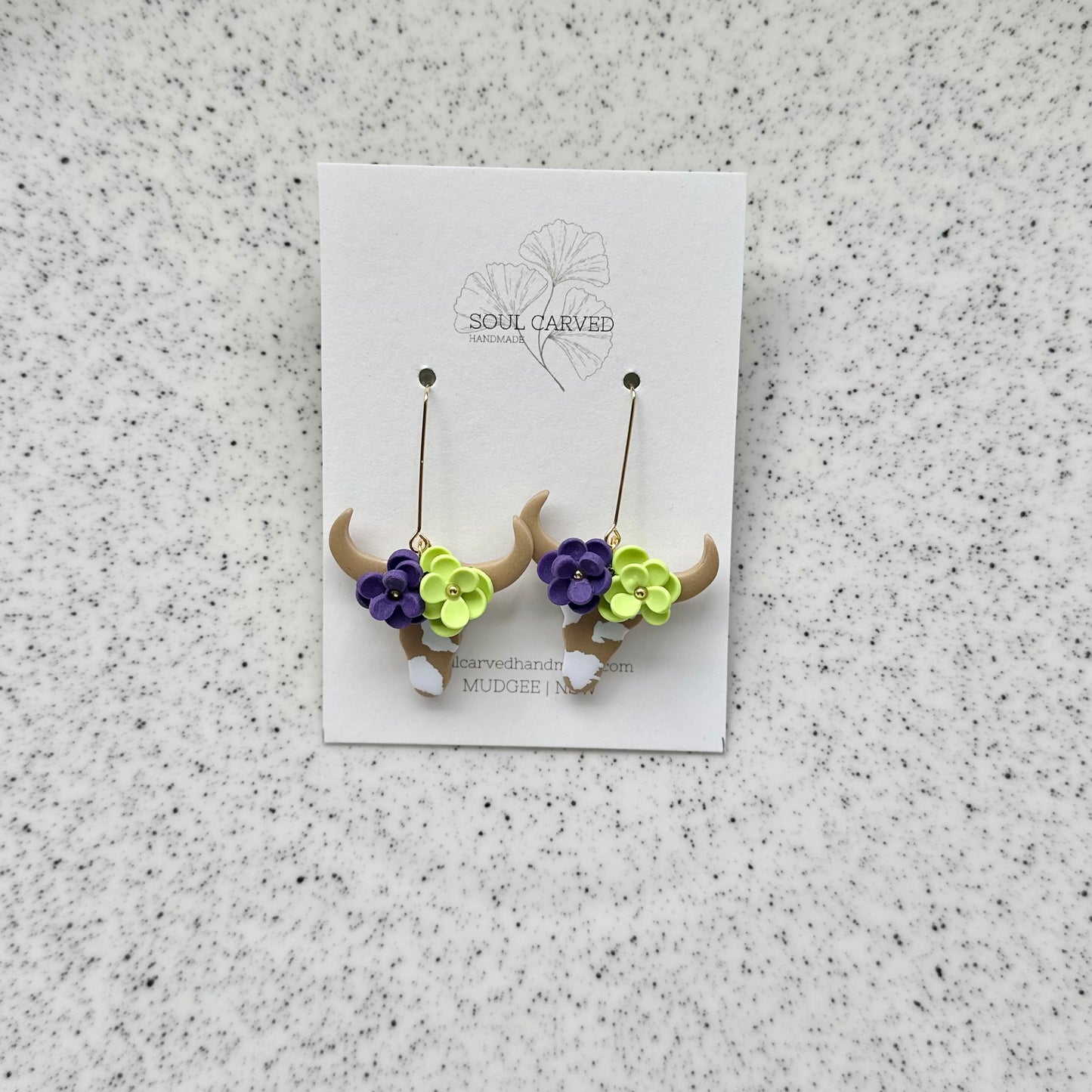 Flower Crown Cows - Tan