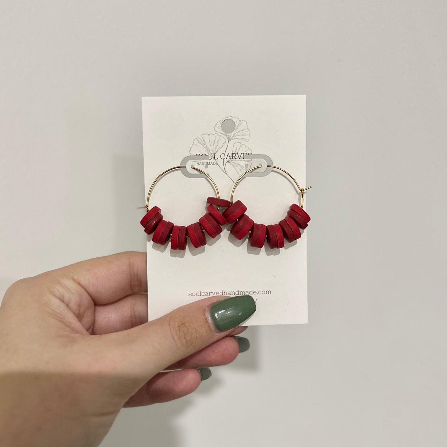 Beaded Hoops