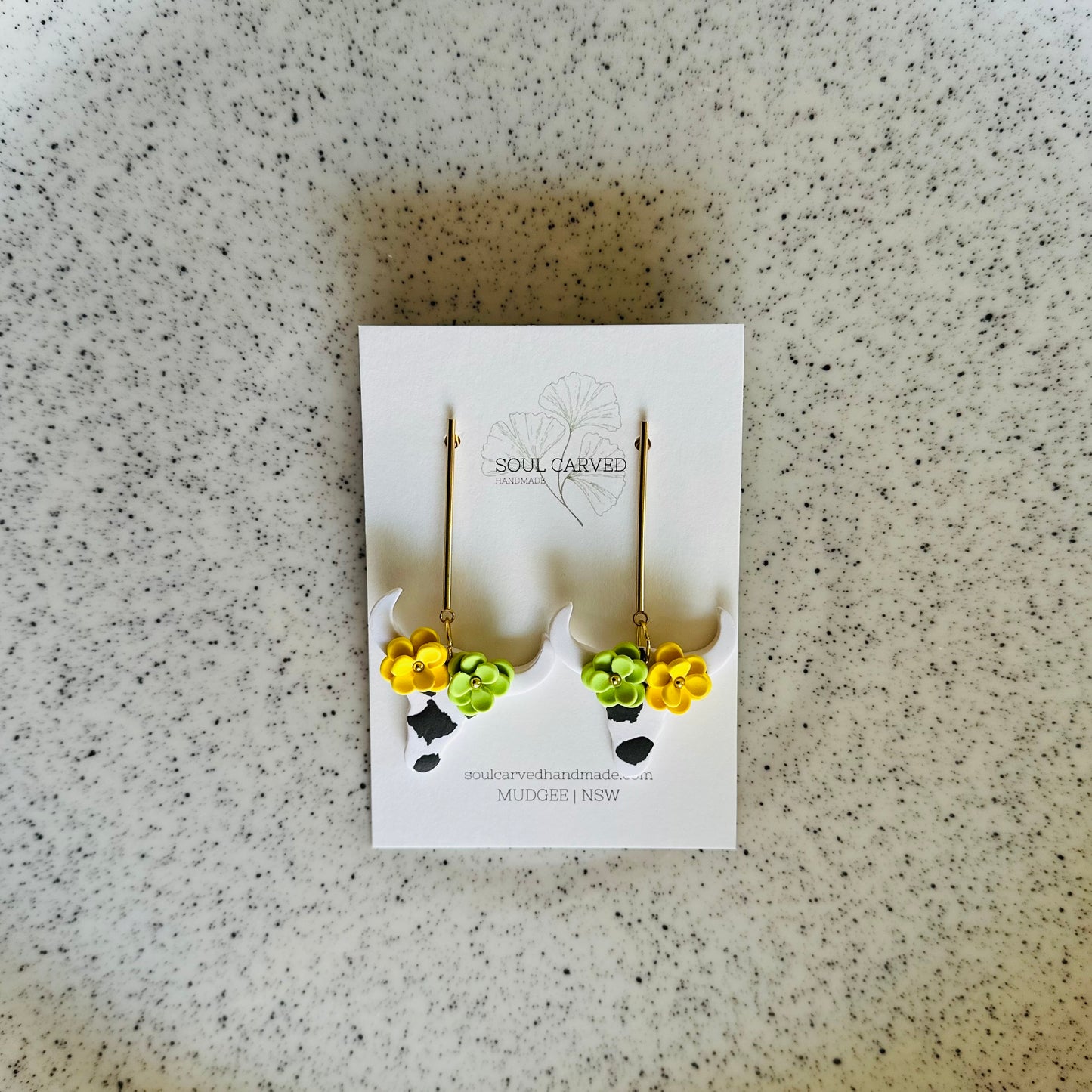 Flower Crown Cows - White