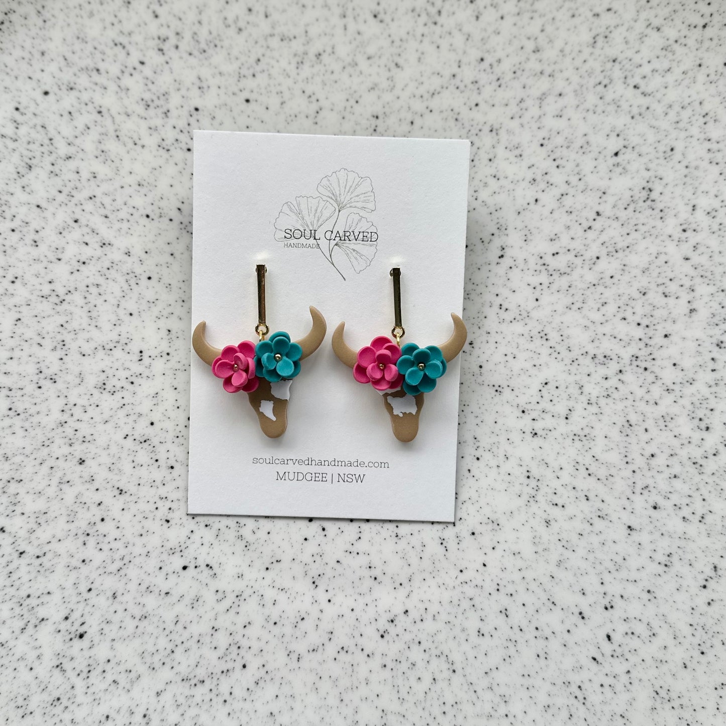 Flower Crown Cows - Tan