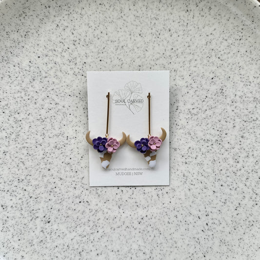Flower Crown Cows - Tan